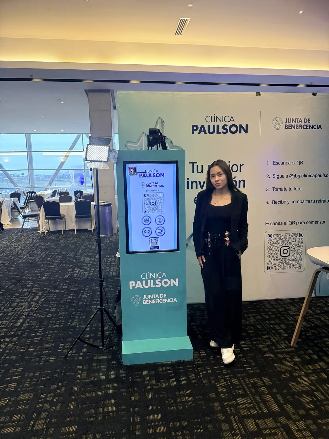Tótem fotográfico interactivo para Clínica Paulson
